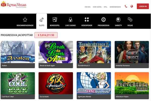 Royal Vegas nya slots