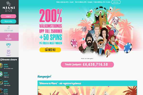 MiamiDice Casino Online