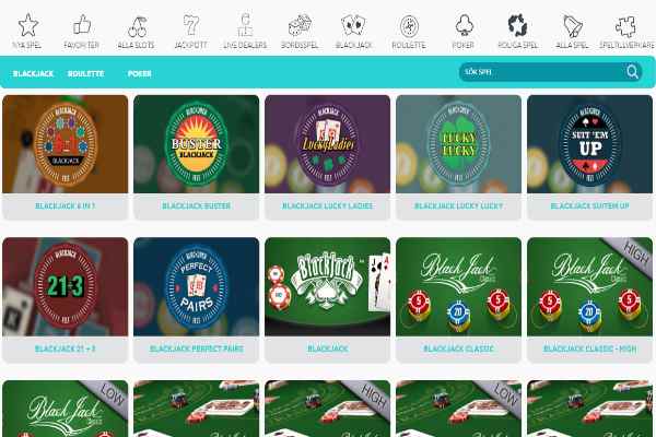 Miami Dice Casino: blackjack spel