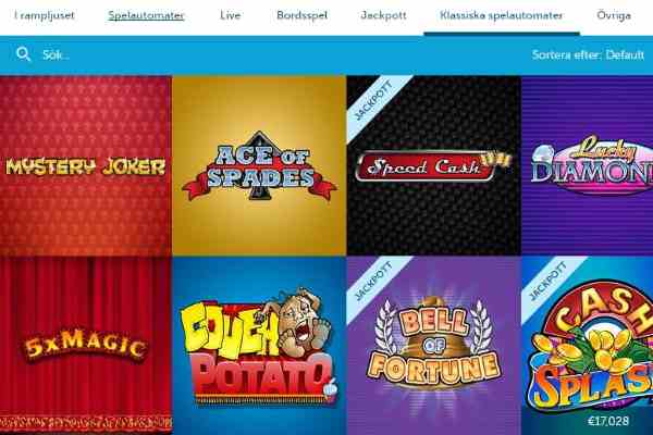 Play Frank screenshot classic casino games