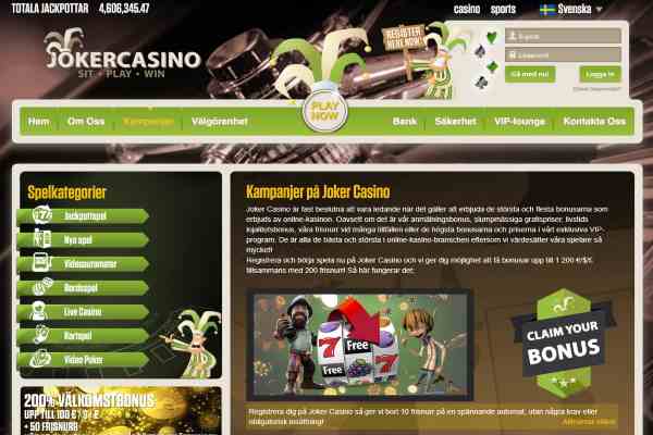 JokerCasino Kampanjer